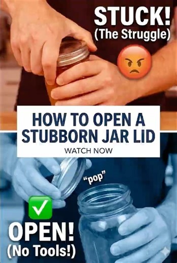How to Open a Stubborn Jar Lid (Without Tools)