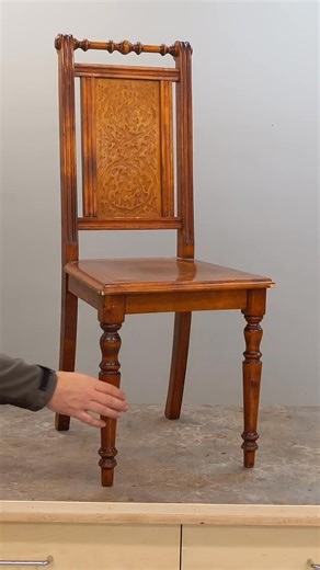 Watch how expert repairs chair leg #ChairRepair #FurnitureFix #DIYProjects #Woodworking #HomeImprovement #Craftsmanship #RepairTips #RestoreFurniture #WobbleNoMore #MakeItLast | AT Restoration