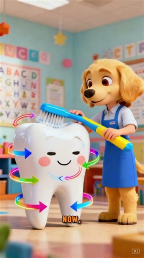 How to Brush Your Teeth Properly for Kids | Fun Learning with Smart Puppy 🦷🐶