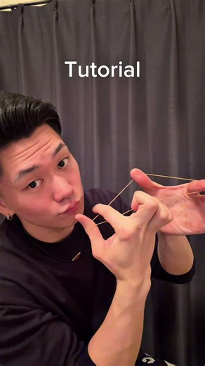rubber band magic tutorial 🎩#rubberbandmagic #magictrick #tutorial #sleightofhand #viralvideo