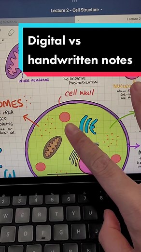 digital vs handwritten notes comparison #studytok #studyhacks #studywithme #learningisfun #studytips #studygram