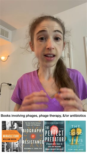 Brianna Bibel on Instagram: "Book recommendations involving phages, phage therapy, microbiology, &/or antibiotics: The Good Virus, The Perfect Predator, Biography of Resistance https://youtube.com/shorts/ukl-e6DqOIo?feature=share Miracle Cure: The Creation of Antibiotics and the Birth of Modern Medicine by William Rosen, 2017 * Broadly, this book tells the story of the development of the global pharmaceutical industrial complex, through the lens of antibiotic discovery and commercialization, wit