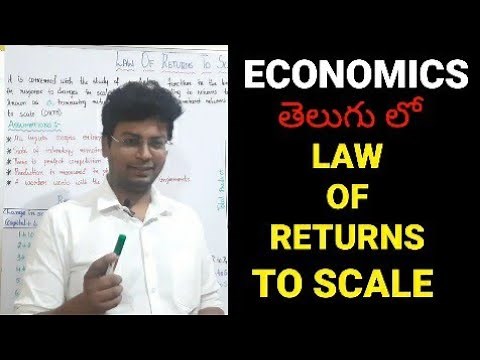 LAW OF RETURNS TO SCALE |LAW OF RETURNS TO SCALE IN TELUGU #economics #inter #cec #telugu #RSACADEMY