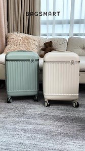 The only carry on luggage that you ever need. Click the link to see how its expandable features will help you with your journey. | Bagsmart