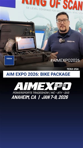 TEXA USA Inc. on Instagram: "Last week at AIMEXPO, Chris highlighted the Axone Nemo Light Bike Package and what makes it a go-to diagnostic solution for powersports techs! Count on TEXA when it matters most & check it out 🏍️🔧 #AIMEXPO #TEXAUSA #AxoneNemoLight #BikeDiagnostics #Powersports @aimexpo"