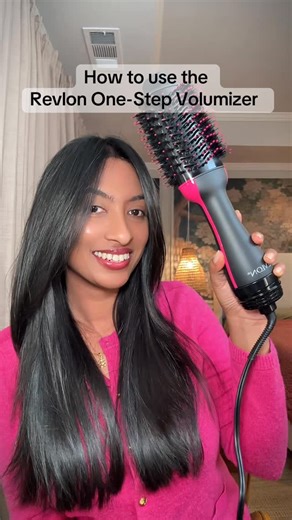 Shikha on Instagram: "How to use @revlon one step Volumizer. Here is my step by step tutorial. #hairtools #revlonhairtools #easyhairstyles #indianhair @revlonhairtools"