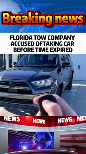 FLORIDA TOW COMPANY ACCUSED OFTAKING CAR BEFORE TIME EXPIRED