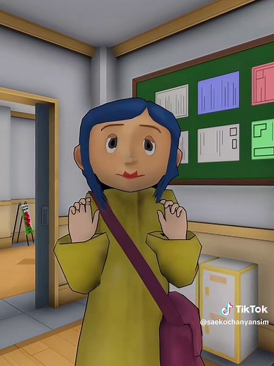 I just took a picture of the air😭 || #fyp #foryoupage #yansim #yanderesimulator #coraline
