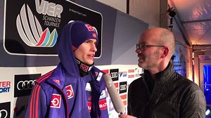 Daniel-Andre #Tande im Siegerinterview nach dem Sieg beim Neujahrsskispringen in Garmisch-Partenkirchen der #4hills | Vierschanzentournee