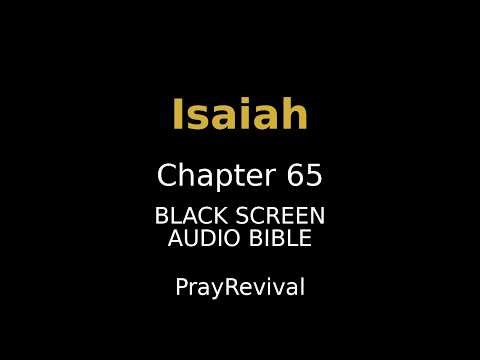 Isaiah 65 | Old Testament | Audio Bible | WEB | 23