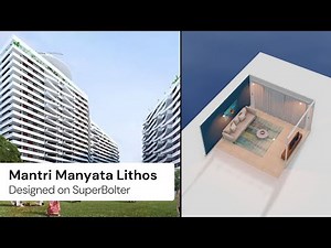 Mantri Manyata Lithos Apt Designed in 3D on SuperBolter | Tutorial | Bangalore
