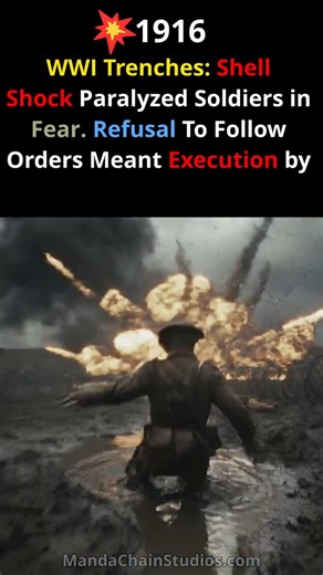 1916 WWI: Shell Shock Paralyzed Soldiers in Fear #ww1 #ww1history #shellshock