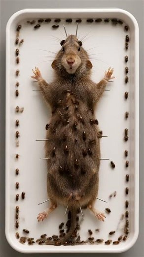 500+ Beetles vs Mouse Skeleton Experiment