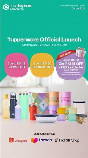 Tupperware Official Store Is Now Live on Marketplaces