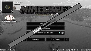 DarkModeLite - GUI-TEXTURE-PACK 1.15.x Minecraft Texture Pack