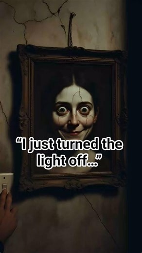 The Painting Changed When I Turned the Light On #HorrorShorts#Creepy#ScaryVideo#PsychologicalHorror