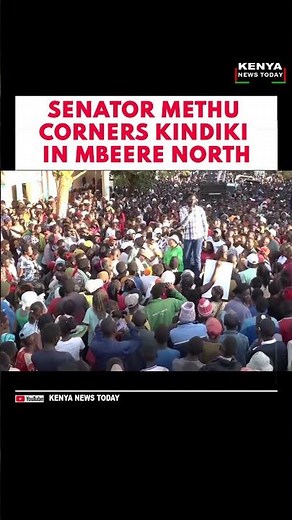 SENATOR METHU CORNERS KINDIKI IN MBEERE NORTH #kenyanews #railaodinga #citizentvlive #mbeerenorth