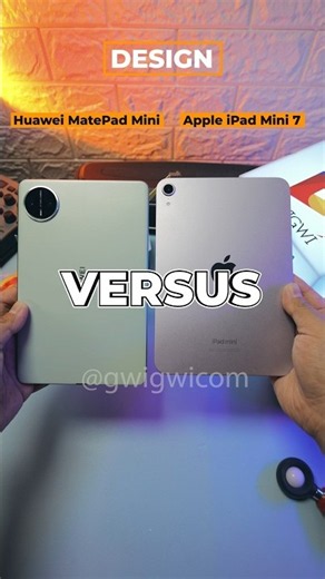 Design Comparison: Huawei MatePad Mini vs Apple iPad Mini 7 #VERSUS #shorts