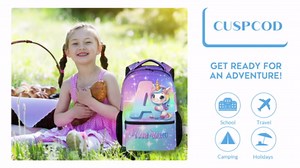 Girls Bookbag for School, Personalized Backpacks with Name, Bird Backpack for Kids Child, 17 Inch Cute Customized Initial Bookbags for Primary Middle College