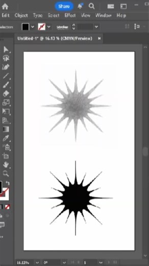 abstract shape in adobe illustrator #illustratortips #abstractshapes