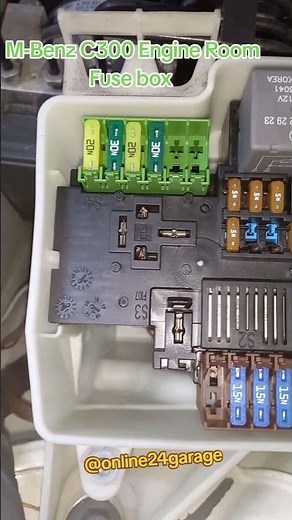 M-Benz C300 Engine Room Fuse box Diagram #automobile #fusebox #mechanic #viralvideo #viralshorts