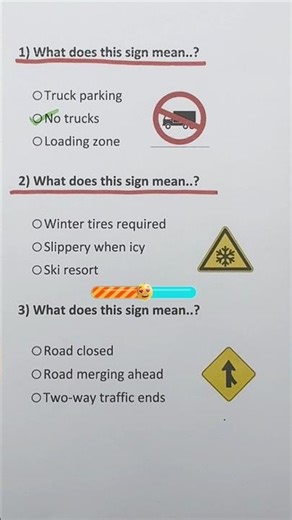 Can You Guess These Road Signs? 🚗 US Driving Test Quiz