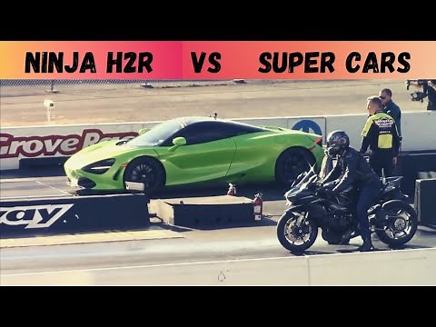 Ninja H2R VS Bugatti Veyron | Ultimate Races of Ninja H2R