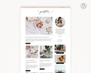 Pastel Pink Wordpress Template | Minimal Blog Design | Mommy Blog Theme | Kadence Child Theme | Pastelia - Etsy