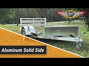 H&H Trailers Aluminum Solid Side Utility