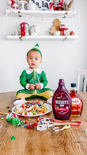 4.2K views · 73 reactions | Buddy the Elf, what’s you’re favorite color? We’re having a little fun with baby’s first Christmas! But seriously, what’s your favorite Christmas movie? #elf #buddytheelf #babyelf #elfbreakfast #christmas2023 #babysfirsrchristmas | Addiegtaylor | Facebook