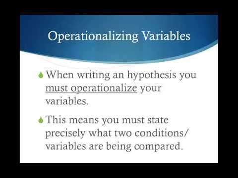 Psychology AS - Operationalising