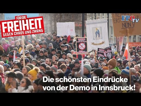 „Für die FREIHEIT & gegen den ZWANG!“ – Die schönsten Eindrücke von der Demo in Innsbruck!