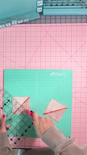 December goals = DONE! ✔️ I finished all six Paper Block Units in Row One using the Just My Type Quilt Kit by Riley Blake Designs, featuring Type-O-Graphy by Lori Holt (@beelori1). Triangle paper helped keep every half-square triangle perfectly precise! What quilting goal are you working on next? 🧵✨ Shop the Quilt Along at Fat Quarter Shop! https://www.fatquartershop.com/type-ography-just-my-type-quilt-kit | Fat Quarter Shop