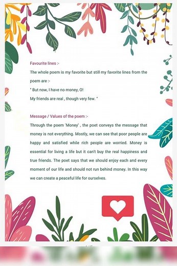 2.6 Money | Class 12th | Poem Appreciation | English | #educatious #hscenglish #12thclass