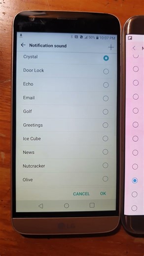 Old LG vs Samsung default notification sound! #shorts