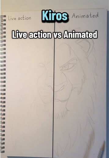 Kiros' Unique Lion King Drawing: Animated vs Live Action