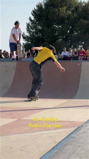 Robin Fournier Bs kickflip #skateboarding #skatepark