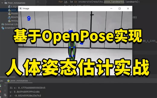 强推！基于OpenPose实现人体姿态估计+目标追踪，华理博士手把手带你做项目，半天即可吃透OpenPose算法！（深度学习|计算机视觉）