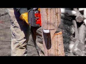 HOW TO CUT DOWN A SMALL TREE | HUSQVARNA BATTERY CHAINSAW