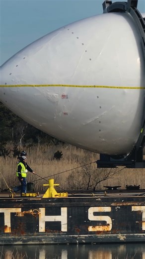 Neutron's Hungry Hippo captive fairing has arrived at Launch Complex 3 in Virginia, ready to go through checkouts and pre-launch testing. | Rocket Lab