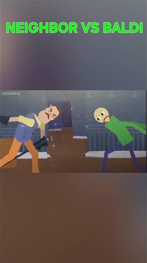 neighbor vs baldi #baldisbasics #helloneighbor