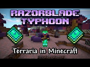 Razorblade Typhoon in Minecraft! (Command Block Creation MCPE)