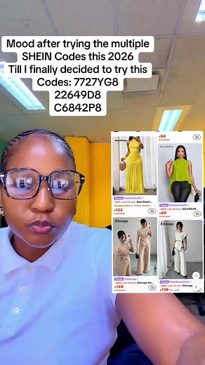 #sheindiscountcodes2026 STEPS TO USE THE CODE: Log out of your old account on Shein. 1️⃣ Create a new email or use a new number to register a new account. 2️⃣ Type the Code : 7727YG8, 22649D8 or C6842P8 in the Search bar while your cart is empty… If you have items on your cart move them to your wishlist. 3️⃣ Claim 60% new user coupon 4️⃣ Put items on your cart 5️⃣ Checkout Do not put a lot of items in one order because your prices will increase.