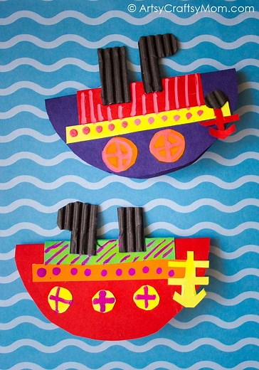 Rocking Boat Paper Craft with Video Tutorial