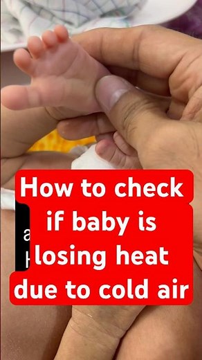 Cold stress in babies - how to check #hypothermia #momtobe #newborncare #cold #baby