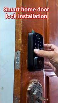 smart home door lock installation finger #Smart #home #door #lock
