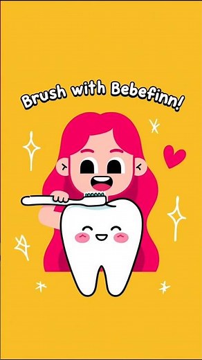 Fun Tooth Brushing Song for Kids | Learn to Brush with Bebefinn!