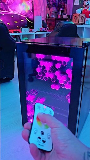 FRIDGE+ RGBs = FPS😱 Unboxing my GAMER FRIDGE 🤩 ‪@newairusa‬ #rgb #gamer #setup