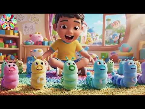 JJ Sang with the Wiggly Alphabet Worms | ABC Song for Kids | Nursery Rhymes for Toddlers