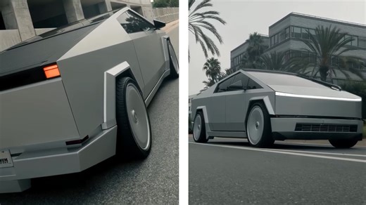 Kim Kardashian's Matte Grey Tesla Cybertruck Is Painted, Not Wrapped | Carscoops